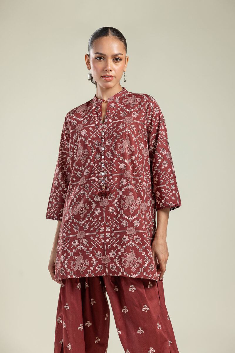 Printed | Cambric | Short Cambric Kurta | USD 30.00
