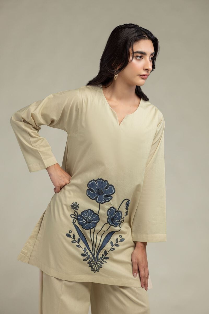 Cambric | Cambric V-Neck Kurta | USD 40.00