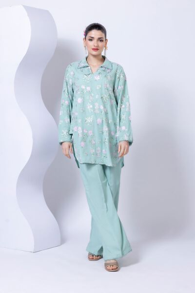 Dyed | Crosshatch Raw Silk | Pants | USD 20.00