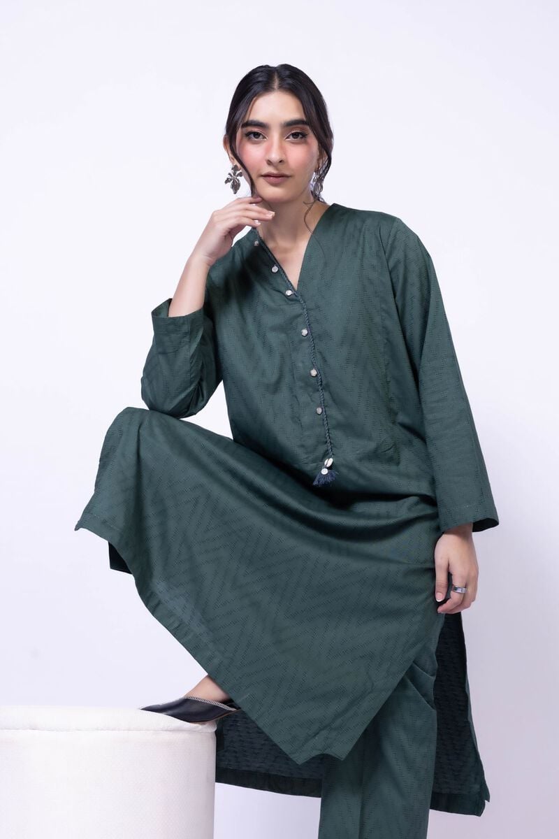 Dyed | Jacquard | Kurta | USD 30.00