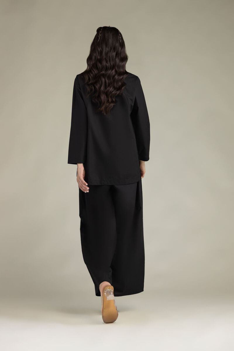 Embroidered | Poplin | Black Poplin Shirt | USD 35.00