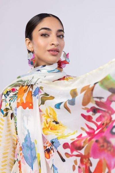 Printed | Light Thai Silk | Dupatta | USD 18.00