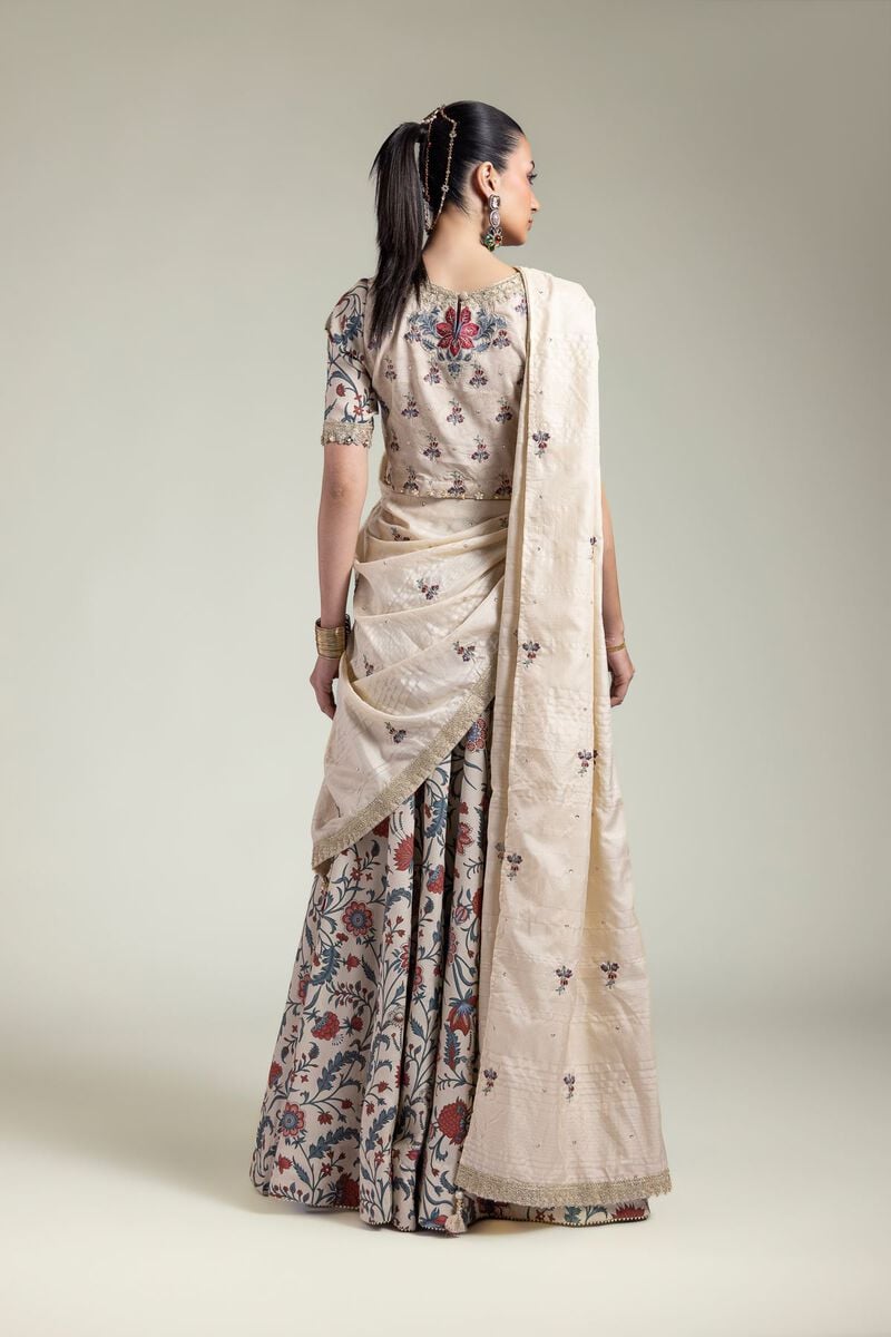 Embroidered | Raw Silk | Lehenga Choli Set | USD 155.00