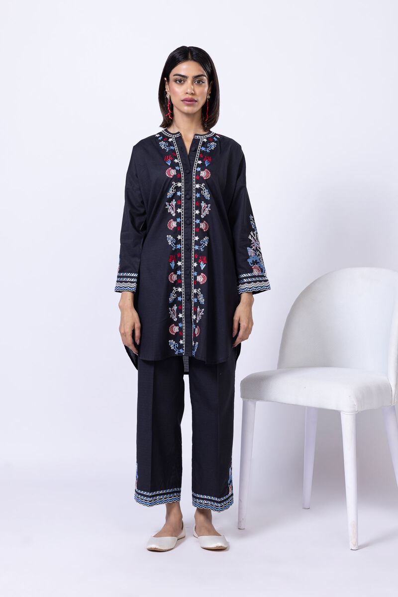 Embroidered | Cotton Dobby | Pants | null
