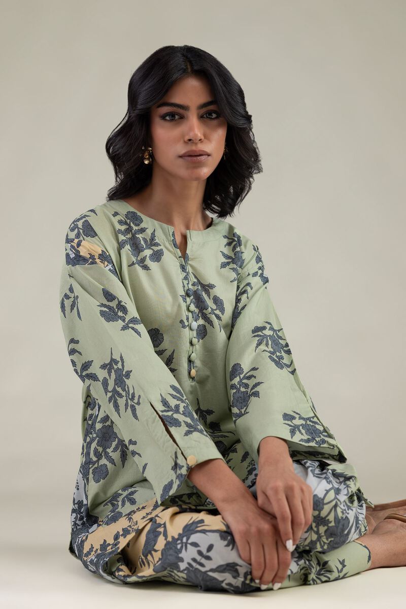 Embroidered | Cambric | Floral Short Kurta | USD 35.00