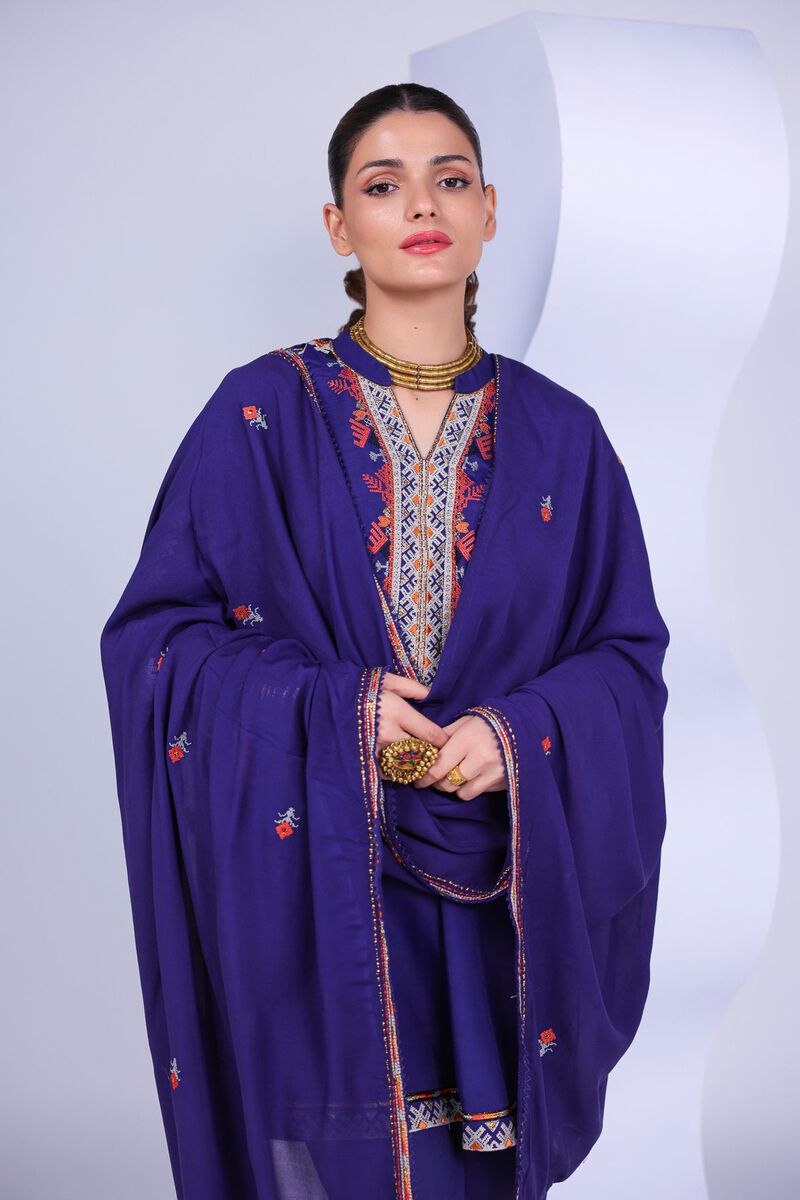 Embroidered | Light Thai Silk | Dupatta | USD 33.00