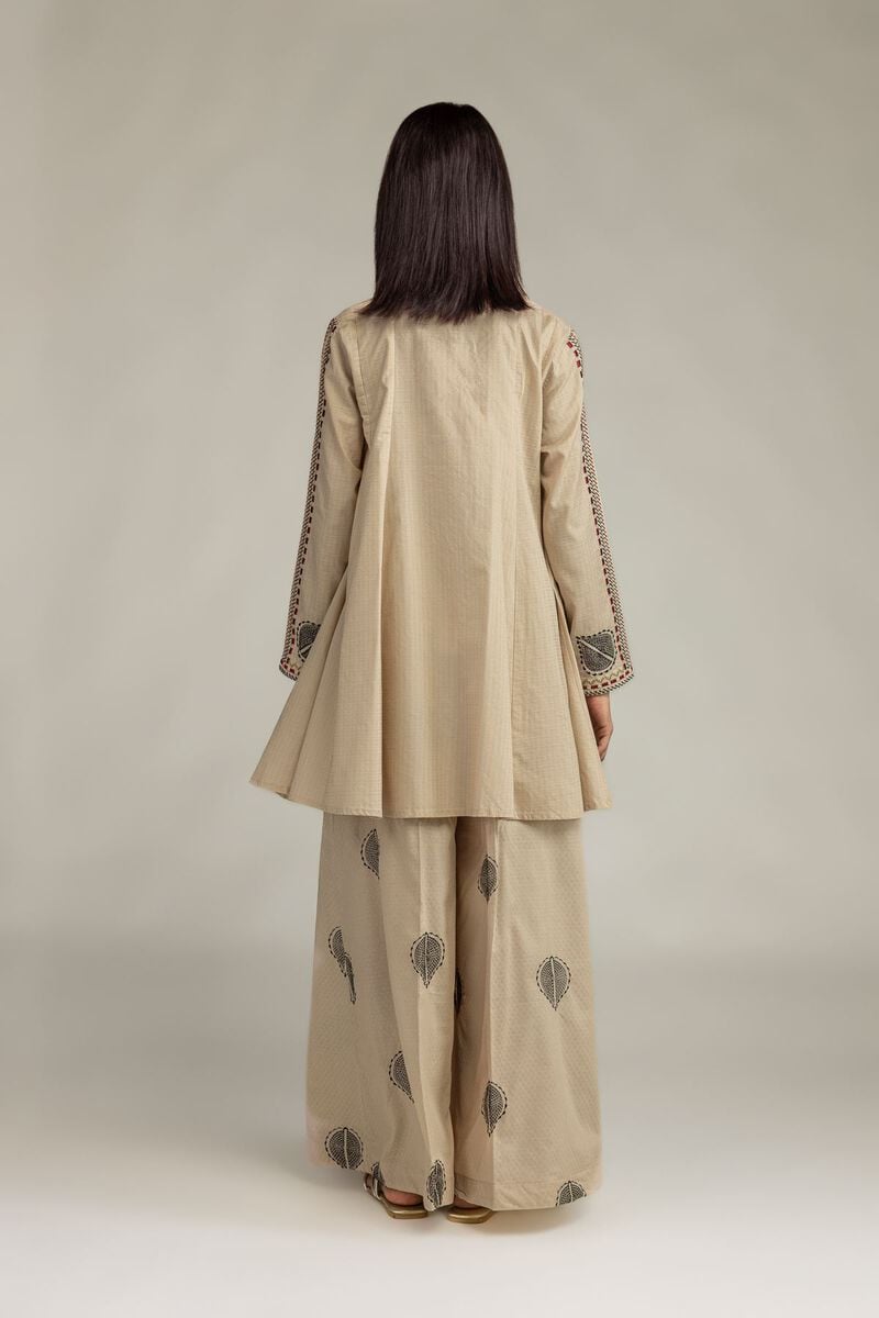 Embroidered | Cotton Dobby | Beige Cotton Kurta | USD 40.00
