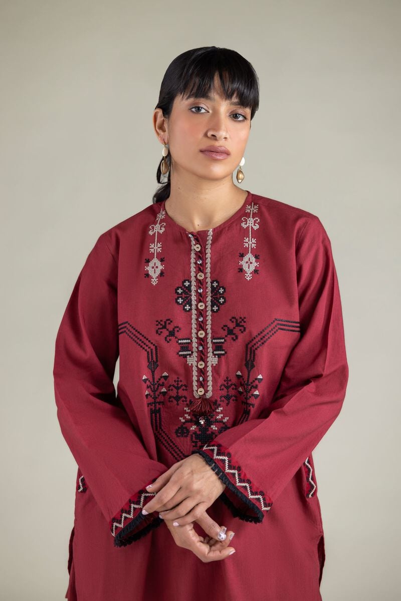 Embroidered | Cambric | Cambric 2-Piece Tailored | USD 45.00