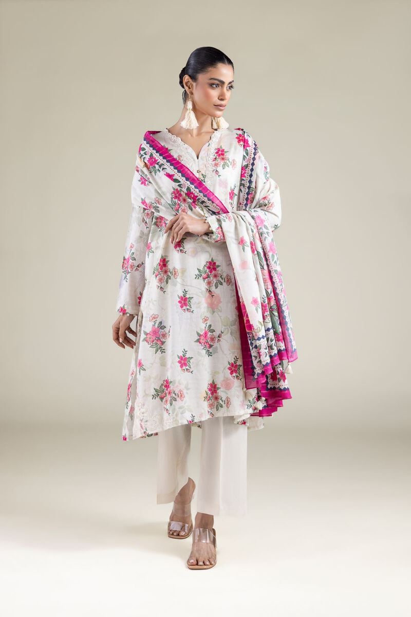 Embroidered | Messuri | Tailored Floral Set | USD 70.00