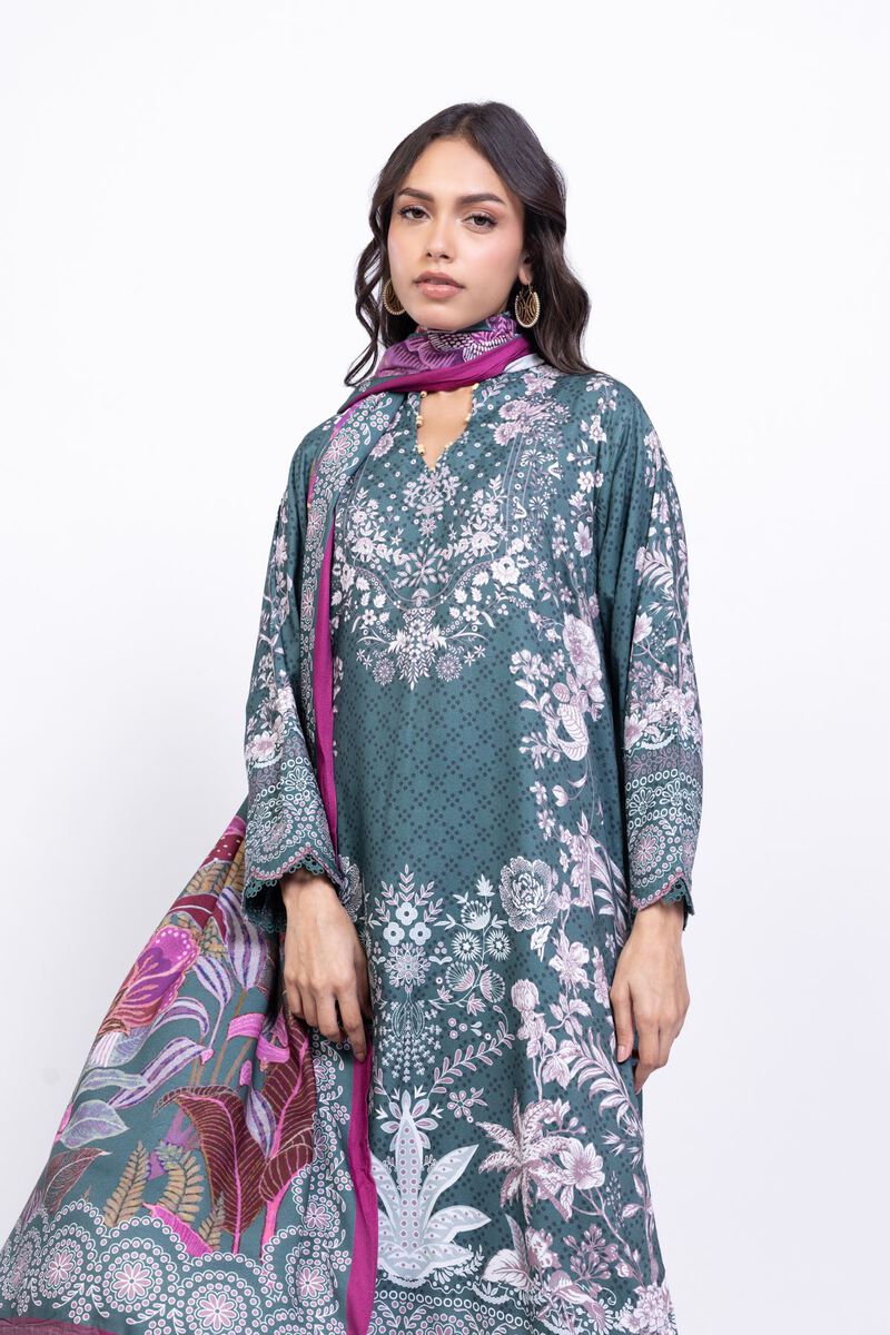Printed | Satin | Dupatta | USD 8.50