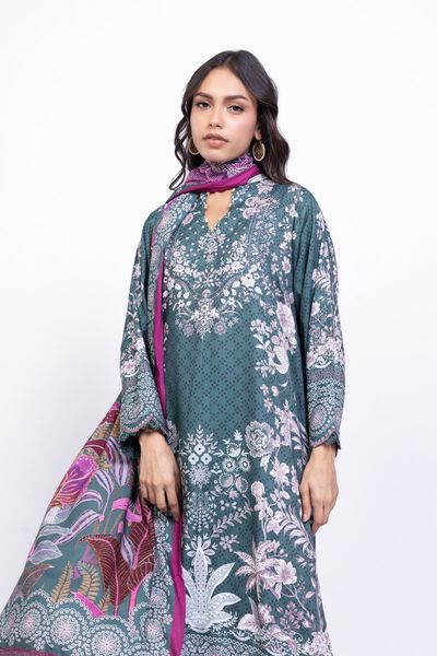 Printed | Satin | Dupatta | USD 8.50