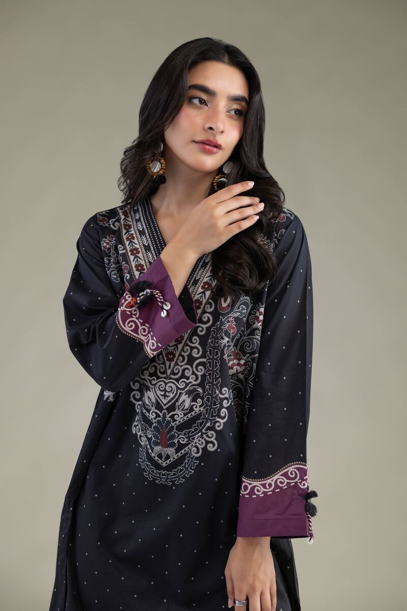 Printed | Cambric | Cambric V-Neck Kurta | USD 40.00