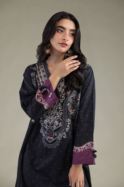 Printed | Cambric | Cambric V-Neck Kurta | USD 40.00