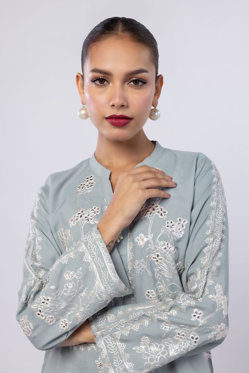 Embroidered | Russian Raw Silk | Kurta | USD 27.50