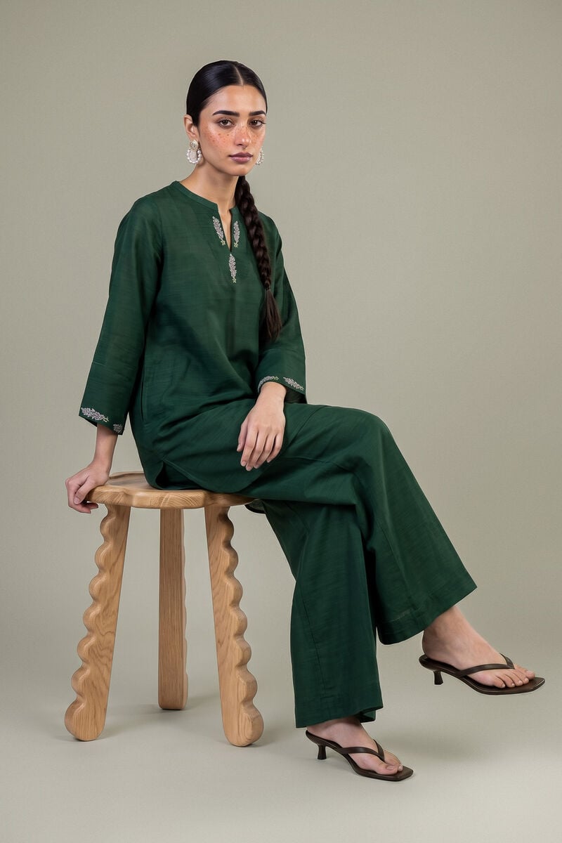 Embroidered | Light Khaddar | Embroidered Khaddar Kurta | USD 35.00