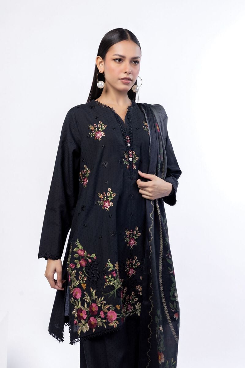 Embroidered | Cotton Dobby | Tailored 3 Piece | USD 75.00