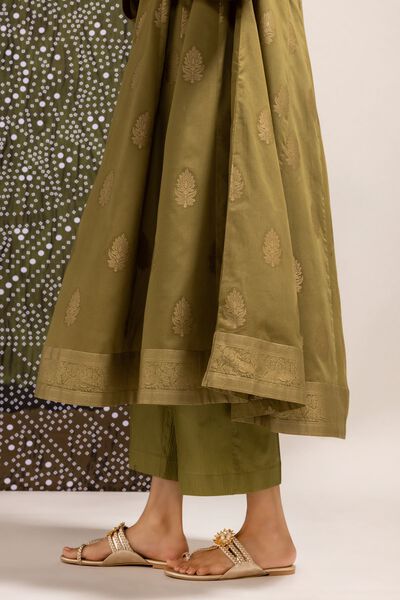 Narrow Culottes, OLIVE, hi-res