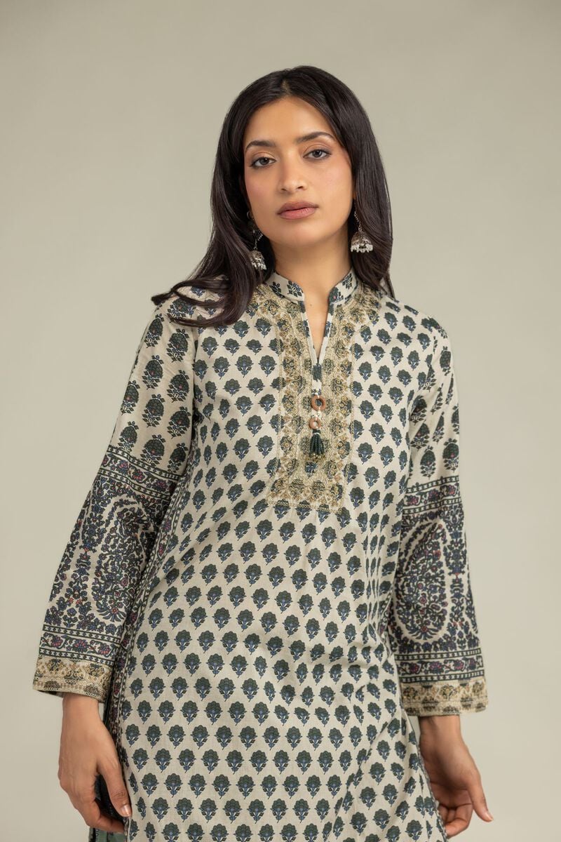Embroidered | Cambric | Printed Cambric Kurta | USD 35.00