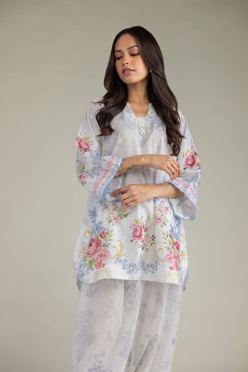 Printed | Cambric | Floral Cambric Kurta | USD 35.00