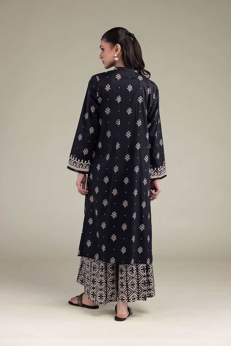 Printed | Cotton Viscose | Long V-Neck Kurta | USD 35.00