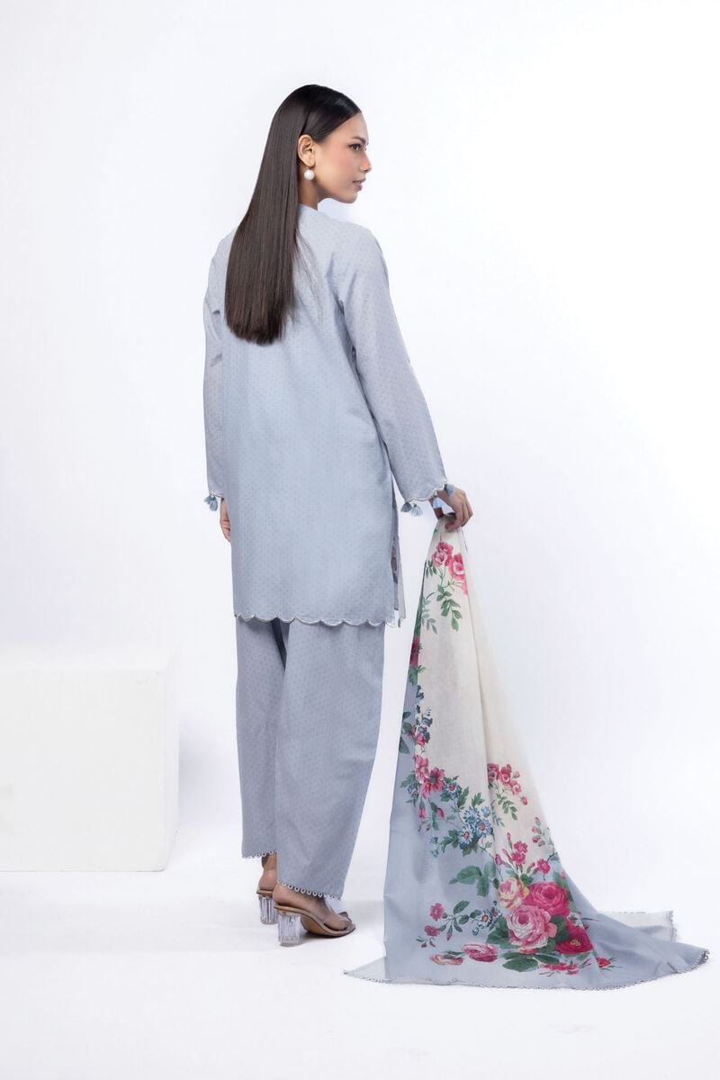 Embroidered | Cotton Dobby | Tailored 3 Piece | USD 75.00