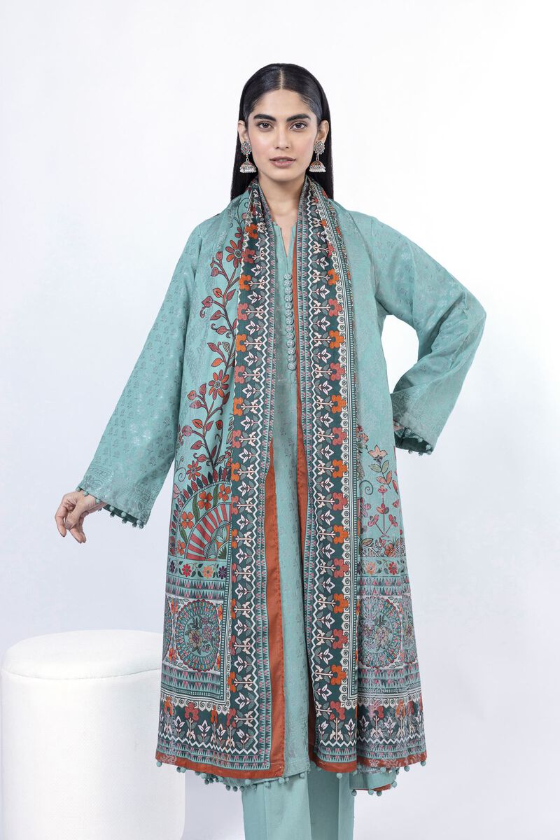 Printed | Jacquard | Tailored 3 Piece | USD 40.00