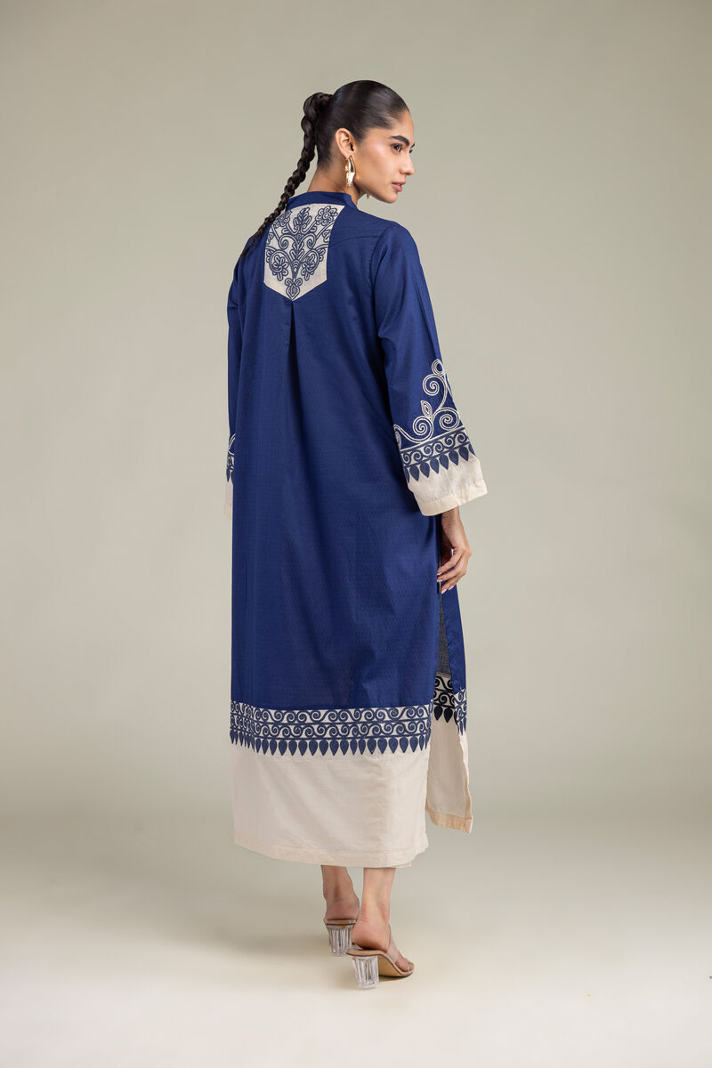 Embroidered | Cotton Dobby | Cotton Navy Kurta | USD 45.00