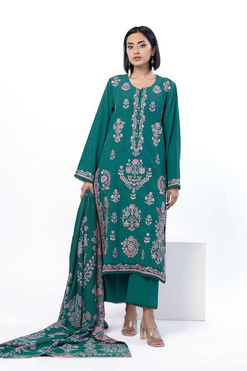 Embroidered | Khaddar | Tailored 3 Piece | null