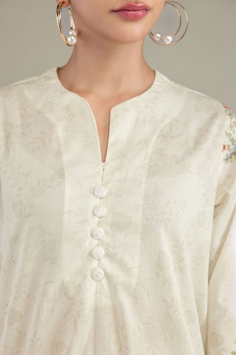 Printed | Cambric | Short V-Neck Kurta | USD 35.00