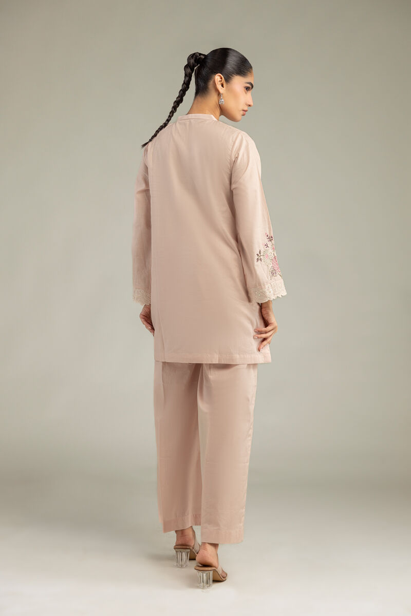 Embroidered | Cambric | V-Neck Short Kurta | USD 40.00