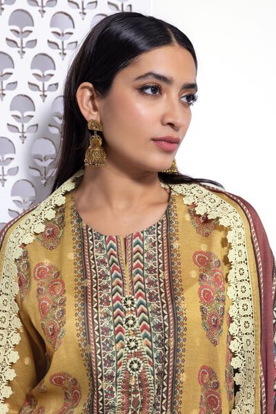 Embroidered | Jacquard | Tailored 3 Piece | USD 22.50