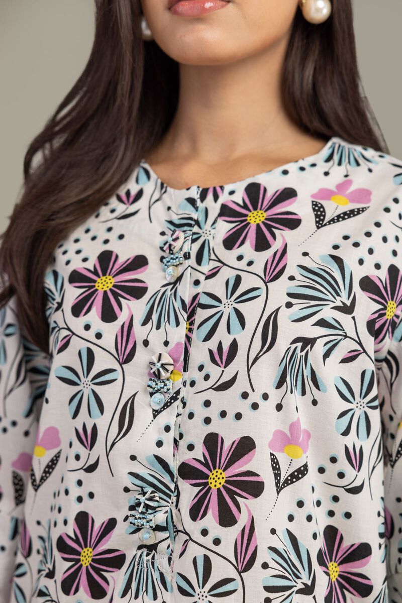 Printed | Cambric | Floral Cambric Kurta | USD 35.00