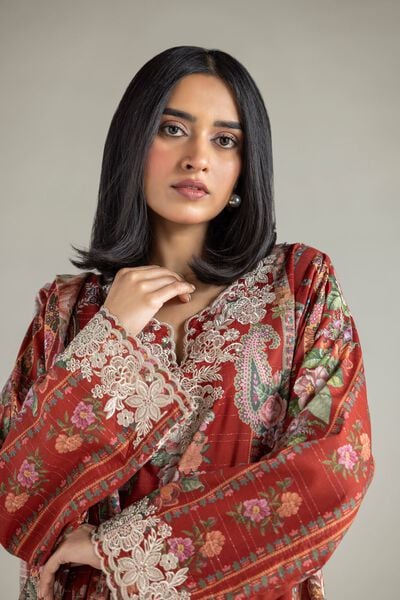 Embroidered | Mesuri | 3-Piece Tailored Set | USD 70.00