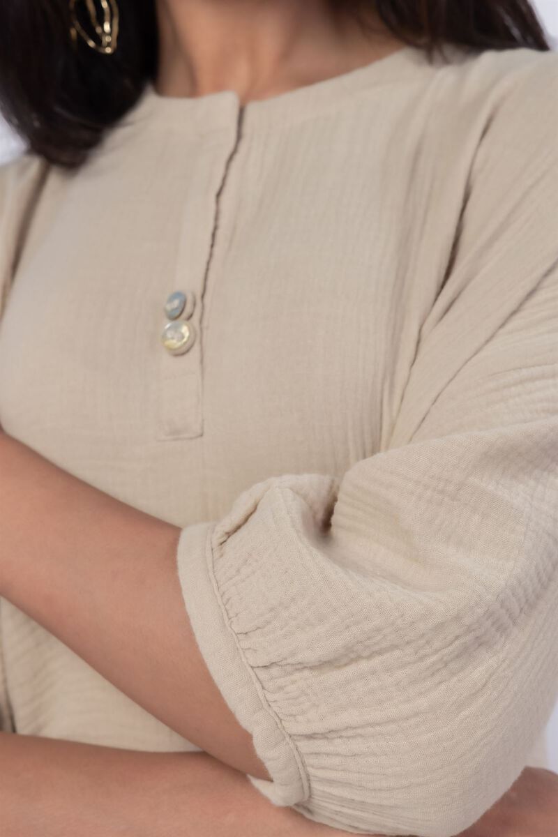 Dyed | Cheese Cloth | Kurta | USD 10.50