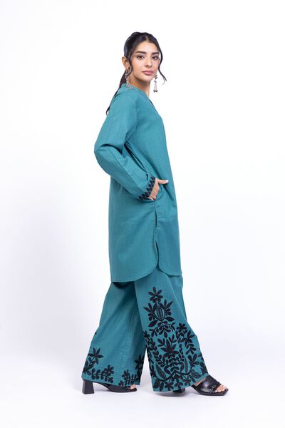 Embroidered | Heavy Textured Cotton | Pants | USD 25.00