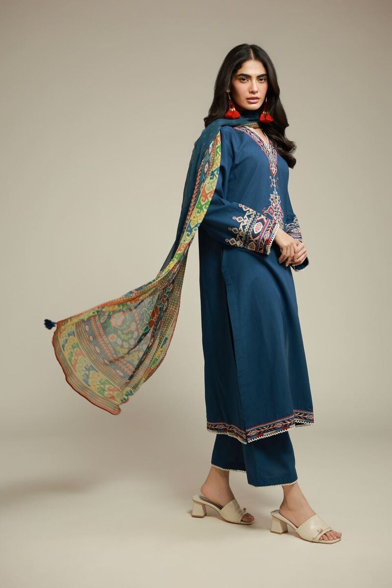 Embroidered | Cambric | Cambric 3-Piece Tailored | USD 70.00