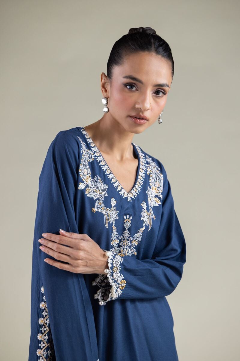 Embroidered | Raw Silk | Kurta | USD 55.00