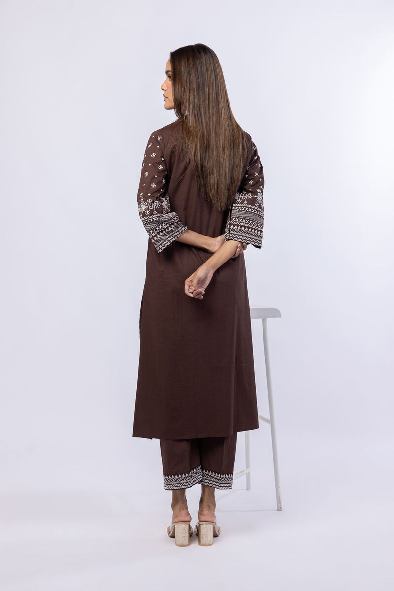 Embroidered | Crosshatch Poplin | Kurta | null