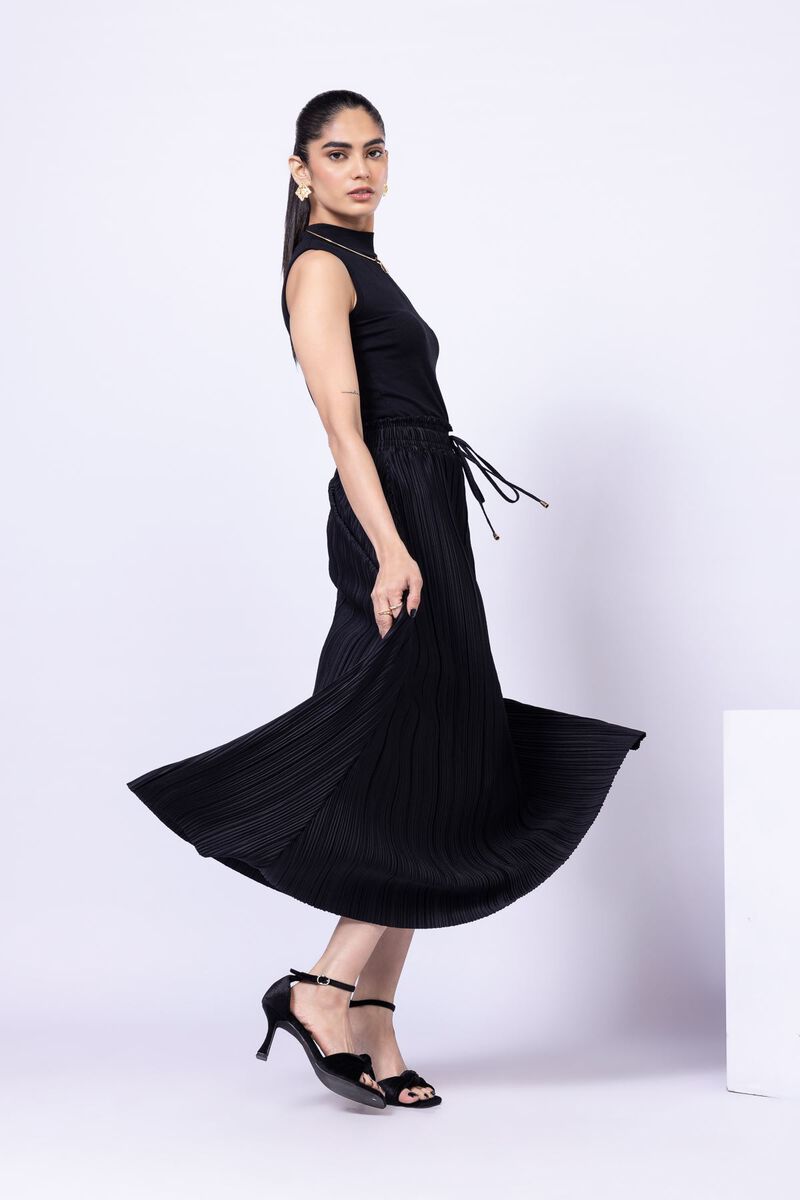 Dyed | Pleated Georgette | Skirt | USD 7.50