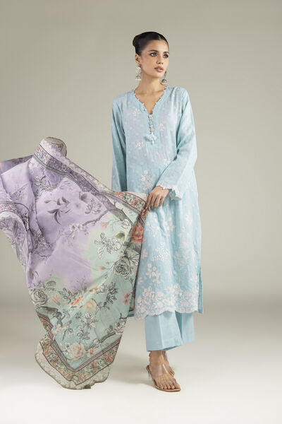 Embroidered | Broshia | Floral Tailored 3-Piece | USD 80.00
