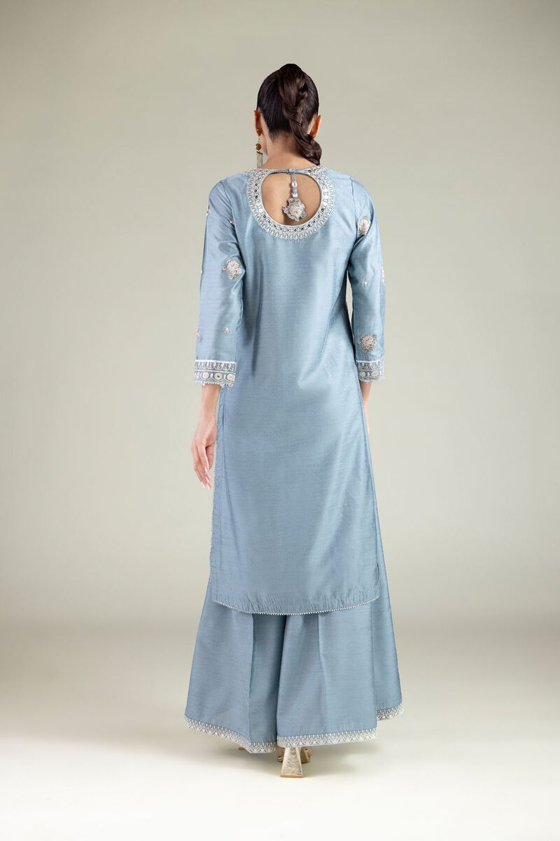 Embroidered | Raw Silk | Kurta | USD 55.00