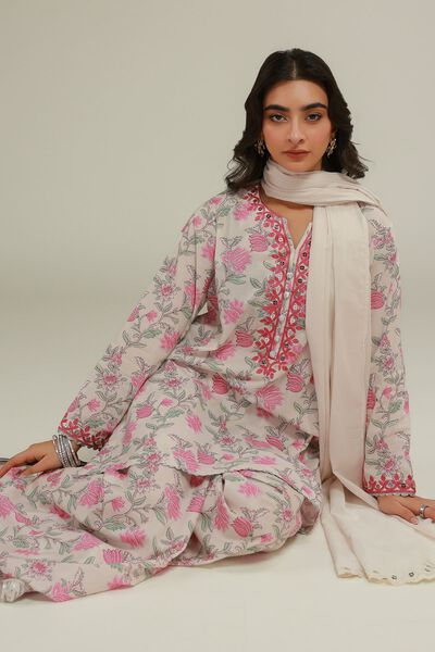 Embroidered | Lawn | Floral Mirror Dupatta | USD 30.00