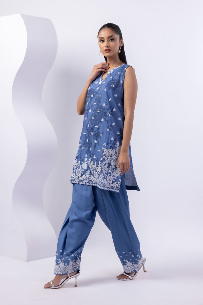Embroidered | Crosshatch Raw Silk | Kurta | USD 13.50