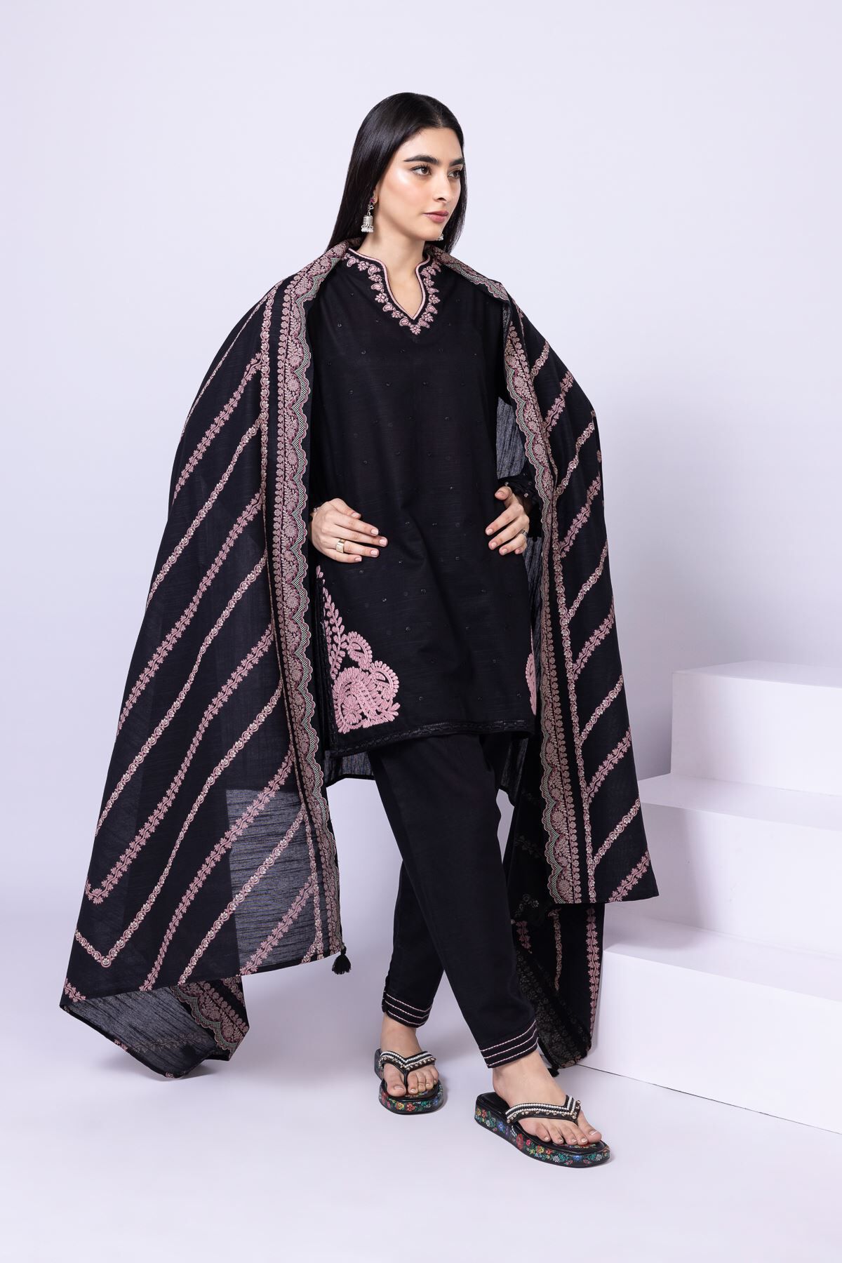 Kaval Khadi Silk Tang Jacket in Loquat Leaves Pink | Santa Fe Dry Goods .  Workshop . Wild Life