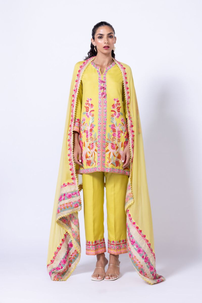 Embroidered | Raw Silk | Kurta | USD 30.00