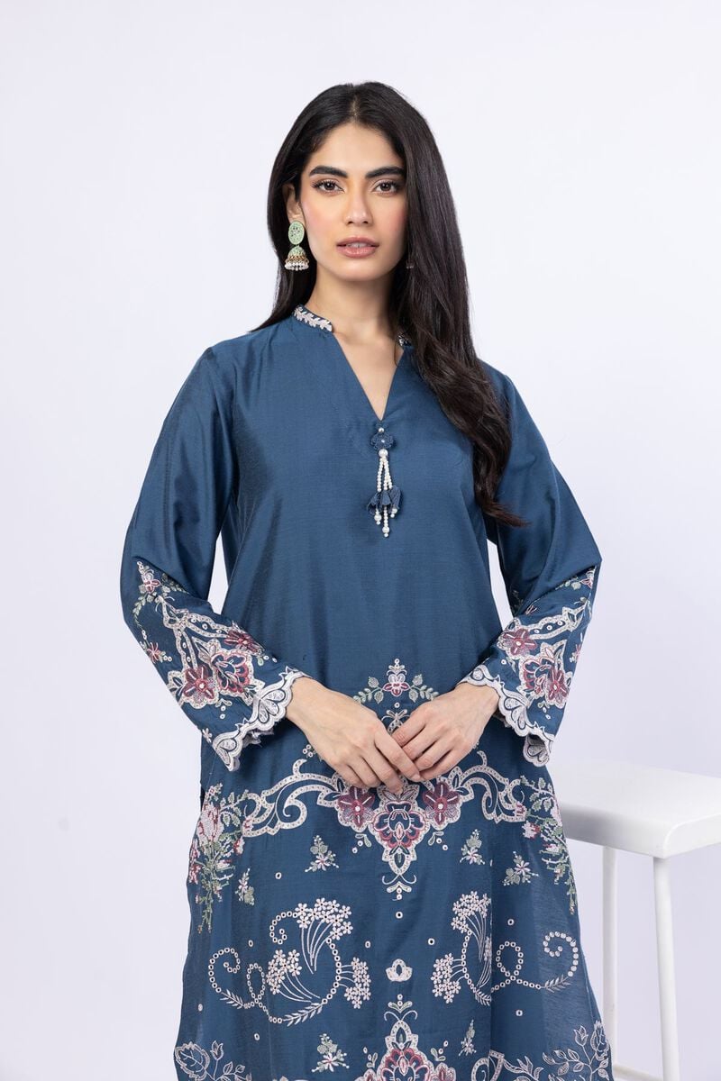 Embroidered | Raw Silk | Kurta | USD 25.00