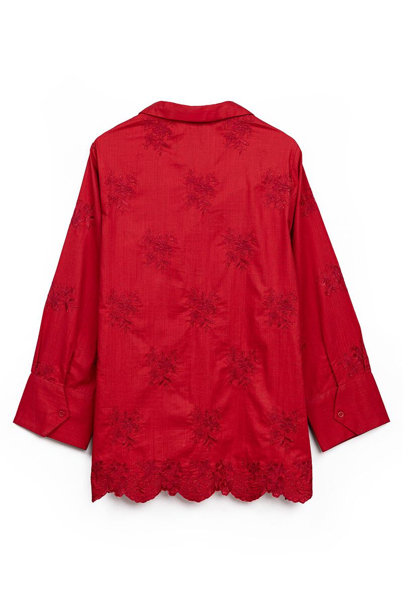 Embroidered | Crosshatch Poplin | Shirt | null