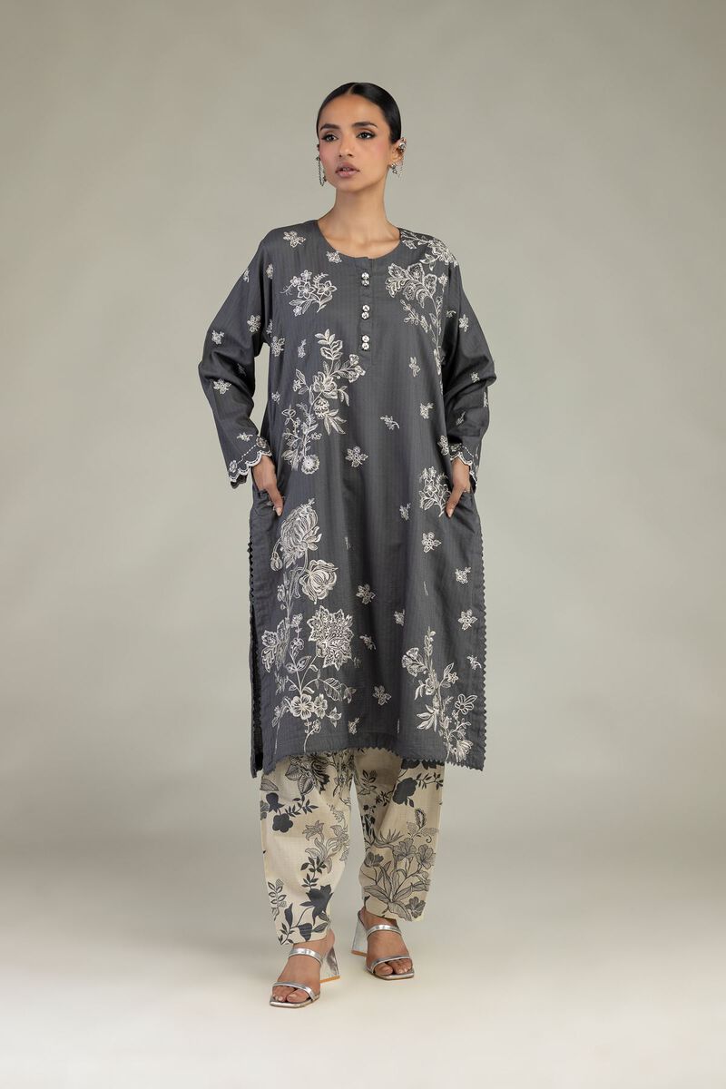 Embroidered | Cotton Dobby | Floral Cotton Shalwar  | USD 30.00