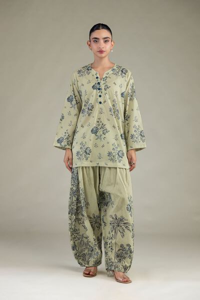 Printed | Cambric | Floral Summer Shalwar | USD 35.00