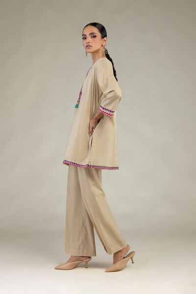 Embroidered | Cambric | Solid Cambric Pants | USD 25.00